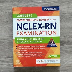 Saunders NCLEX-RN Examination Review 8th Edition Book